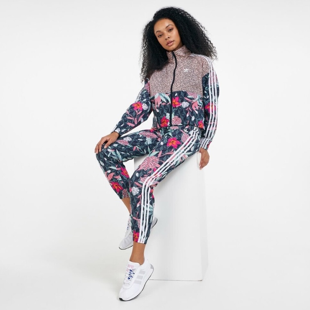 Adidas Originals HER Studio London Tropical Print Track Jogger Pants- SZ Medium